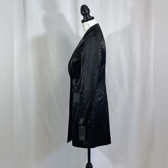 Aidan Mattox Satin Tuxedo Mini Dress size 2 - Picture 3 of 11